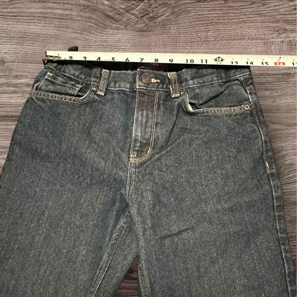 Old Navy Boys 16 Regular‎ Loose Bootcut Jeans Adjustable Waist Dark Wash